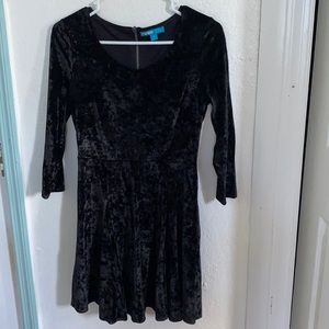 Velvet black dress
